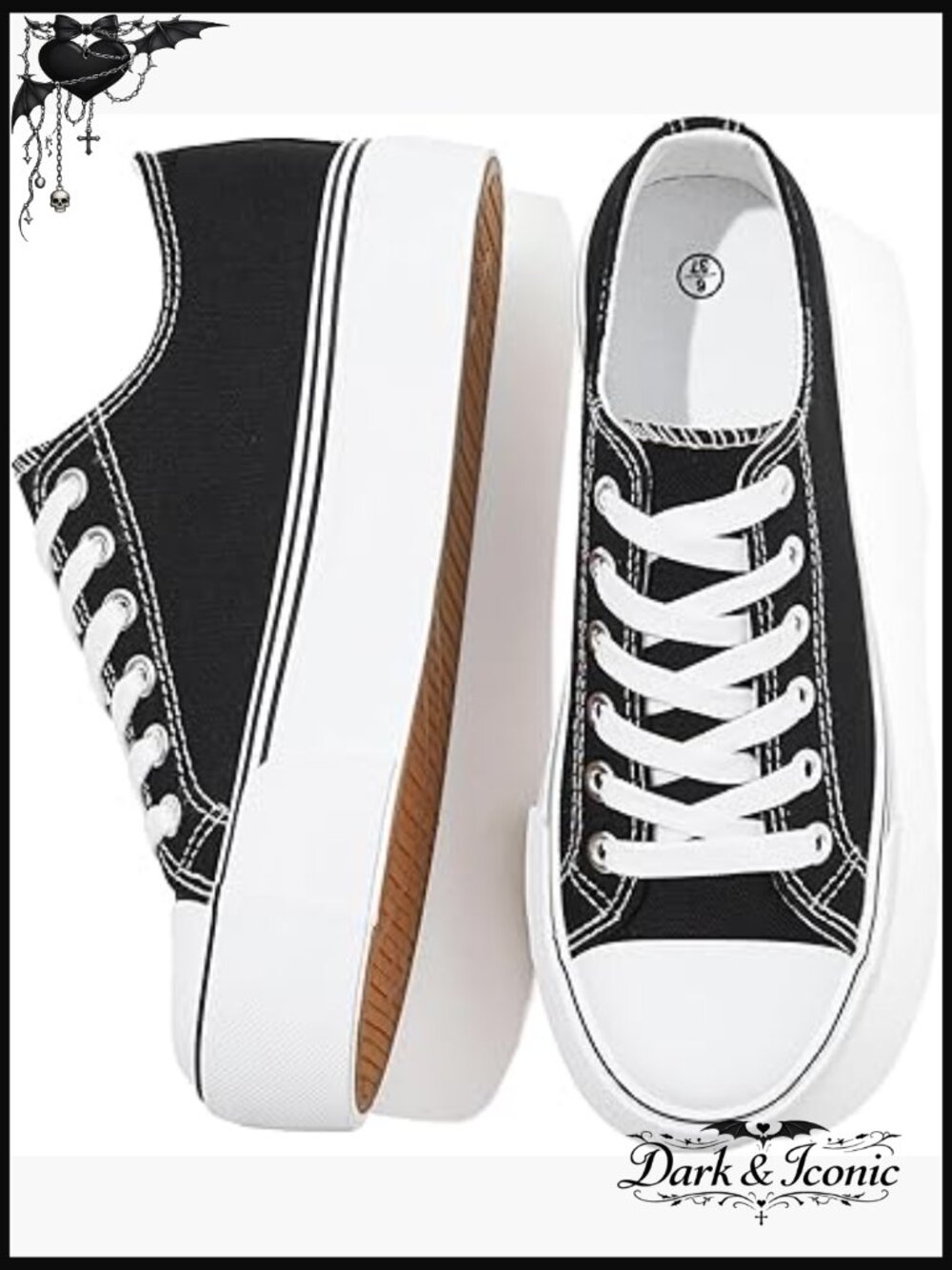 Low Top Platform Sneakers with Breathable Canvas Upper